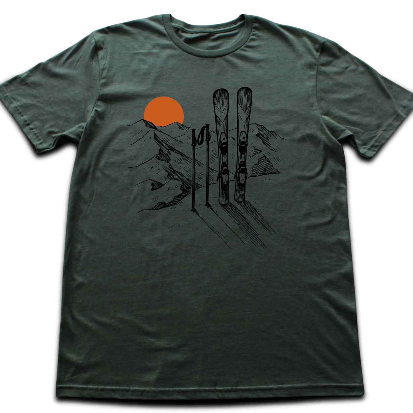 HandDrawn Ski Landscape T-shirt