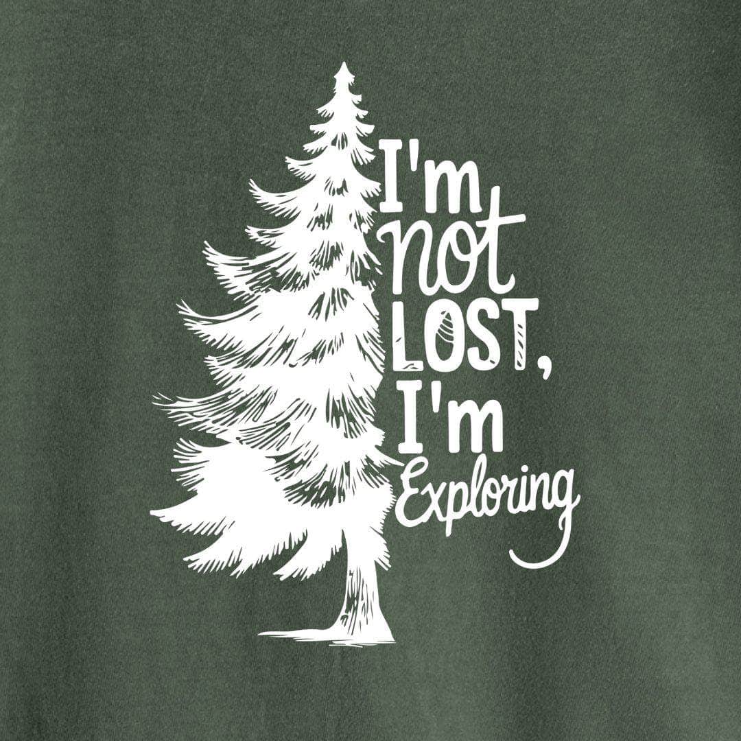 "I'm Not Lost, I'm Exploring" graphic T-shirt
