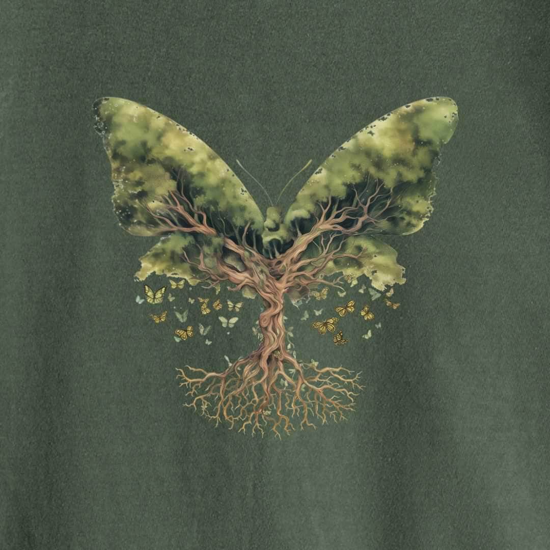 " ButterFly's Tree" graphic T-shirt