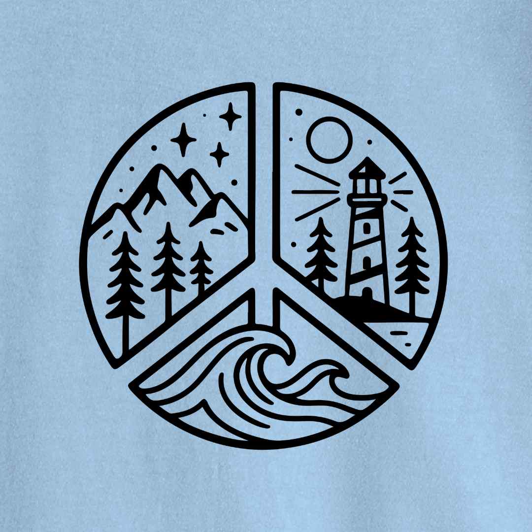 Peace Sign Lighthouse T-shirt