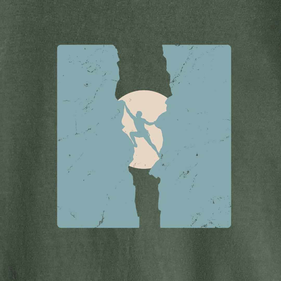 Climber Between Rocks T-shirt