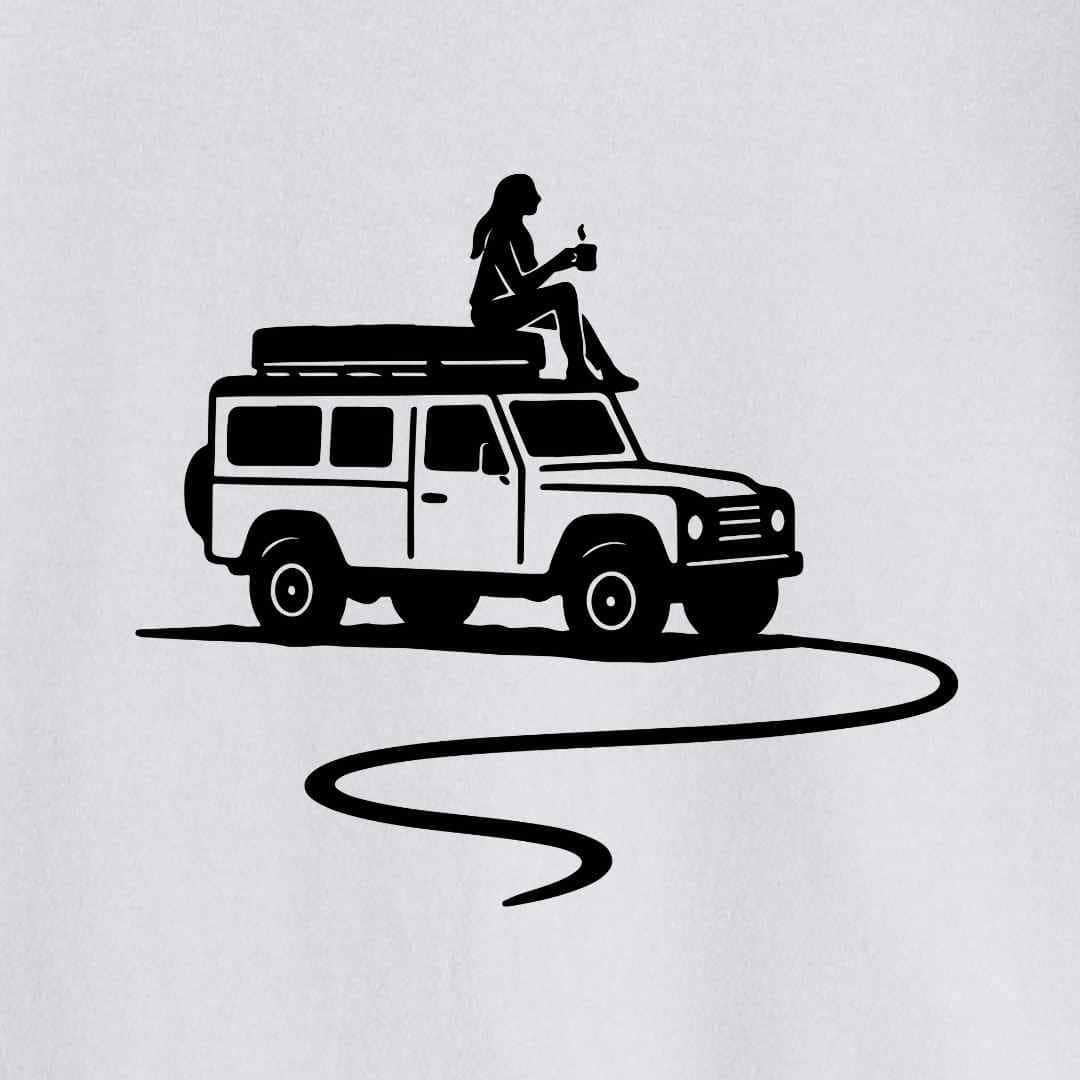Jeep And Coffee T-shirt