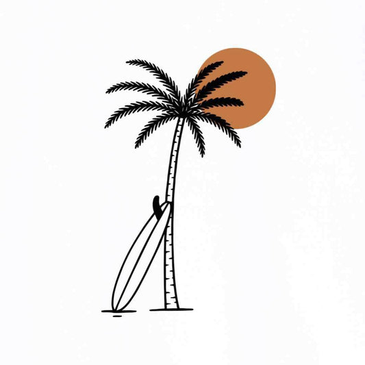Palm Tree and Surf T-shirt