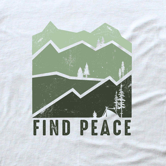 Find Peace Mountains T-shirt