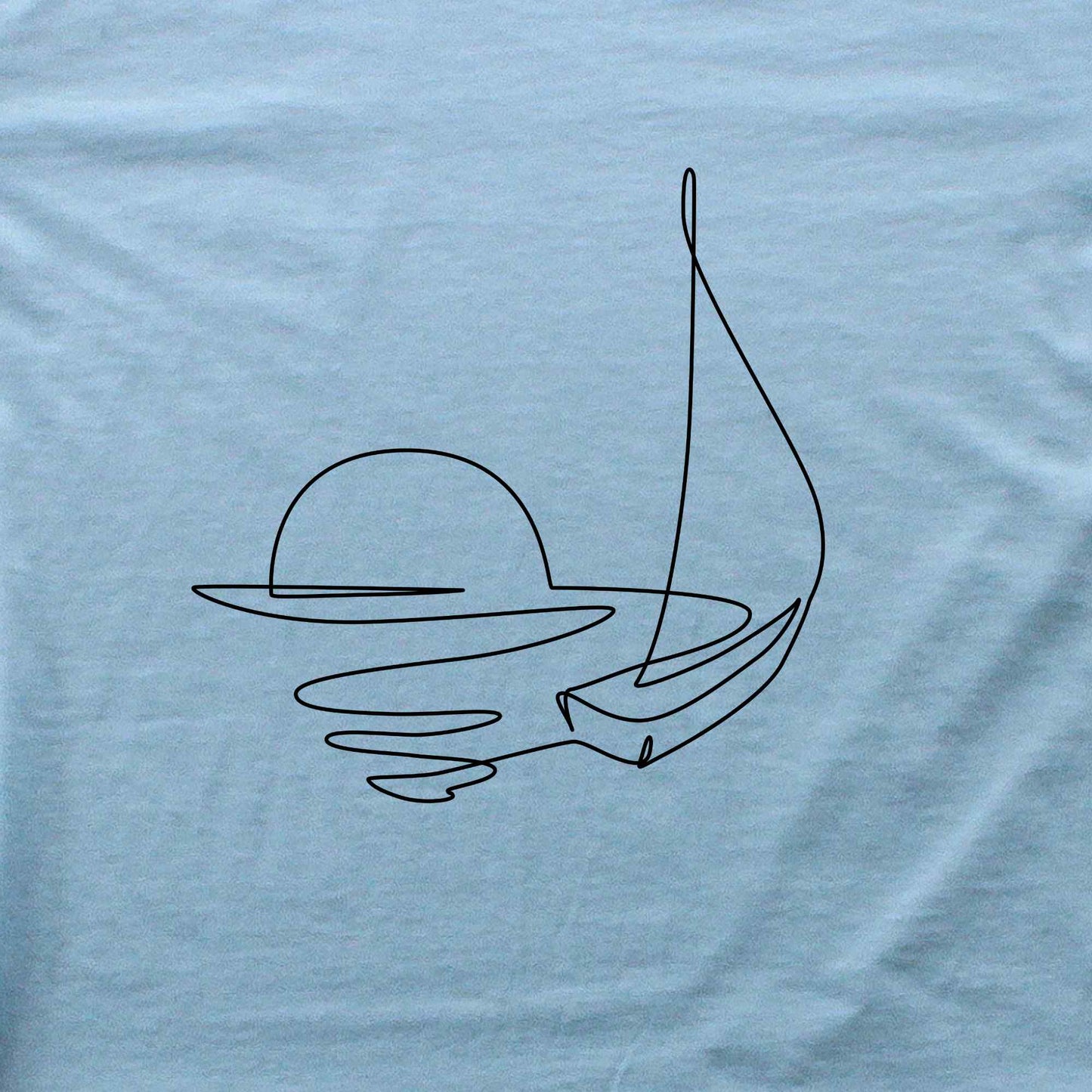 Sea Horizon Line Art T-shirt