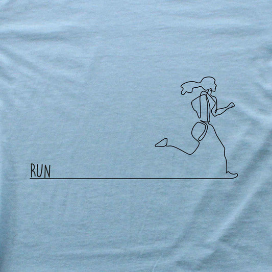 Line Art Running girl Hoodie