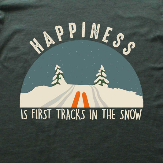 Happiness Is Snow Tracks T-shirt