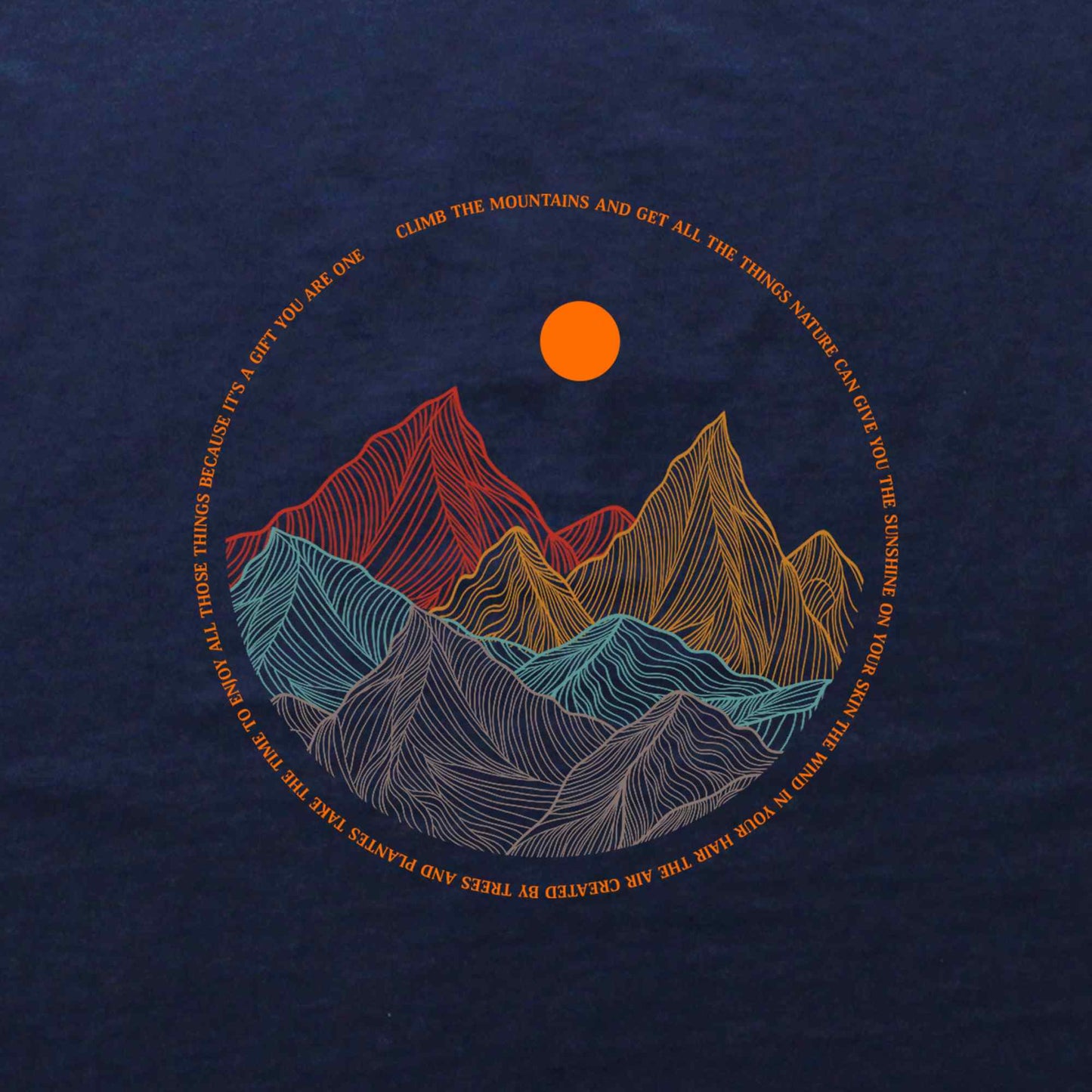 "Retro Landscape" graphic T-shirt