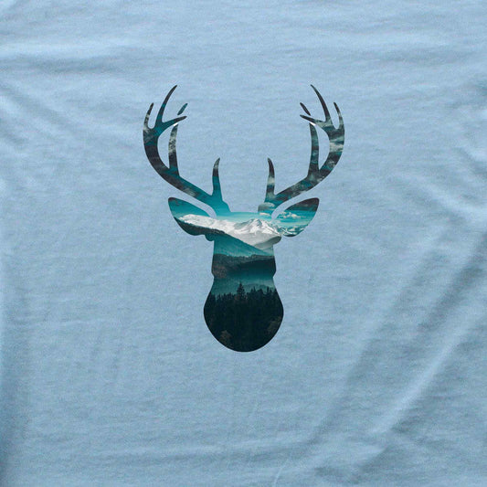 Deer's Blue Landscape T-shirt
