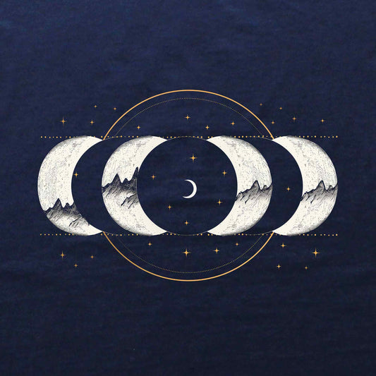 Moon Phase Mountains T-shirt