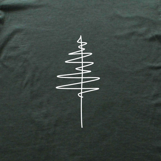 Line Art Pine Tree T-shirt