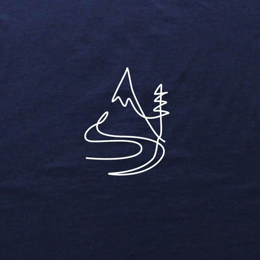 Line Art River Landscape T-shirt
