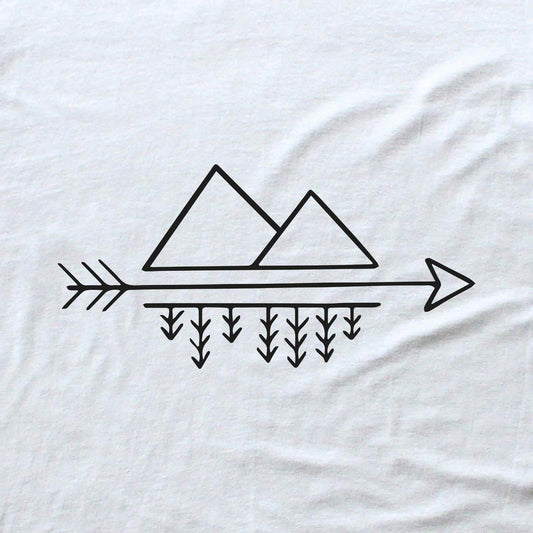 Arrow, Trees and Mountains T-shirt