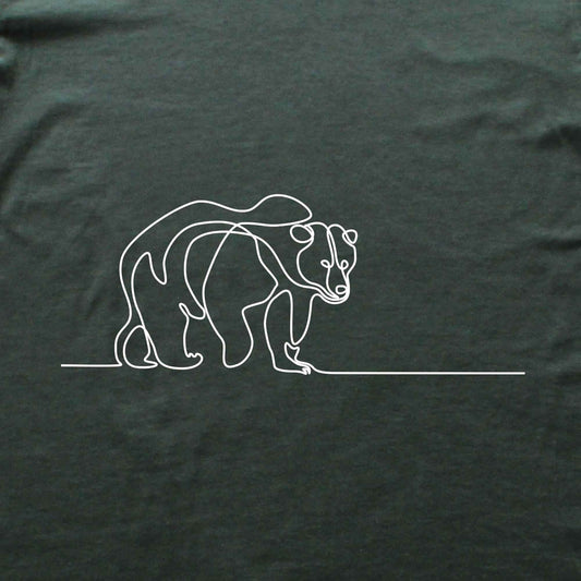 Line Art Bear T-shirt