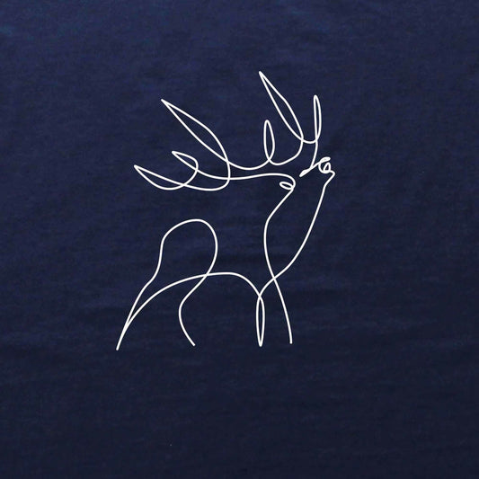 Line Art Deer T-shirt
