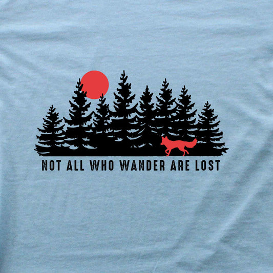 Not All Who Wander Are Lost Fox T-shirt