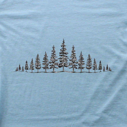 Hand Drawn Line Of Pine T-shirt