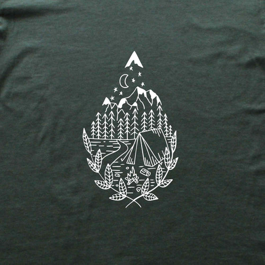Water Drop Camp Site T-shirt