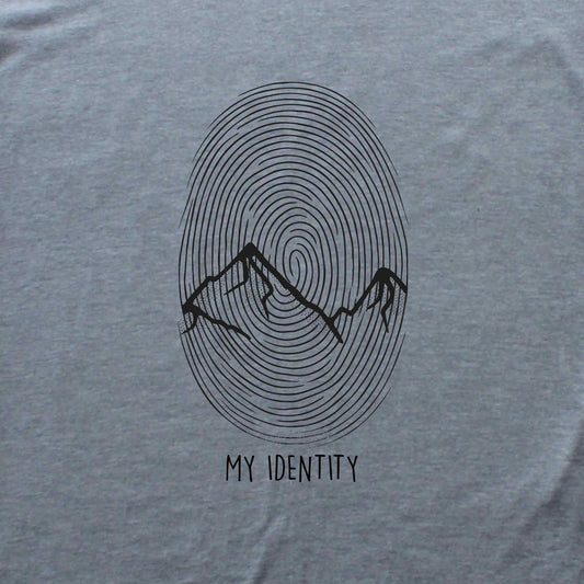 Mountain Finger Print T-shirt