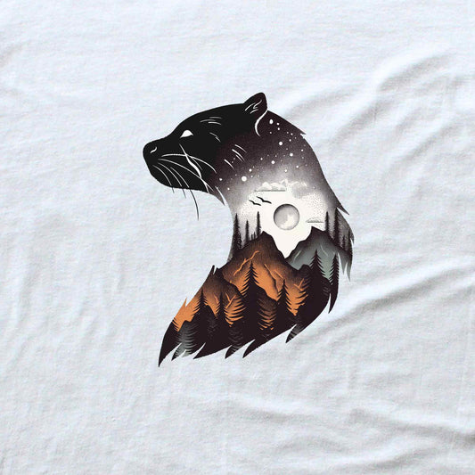 Otter Colorfull Landscape T-shirt