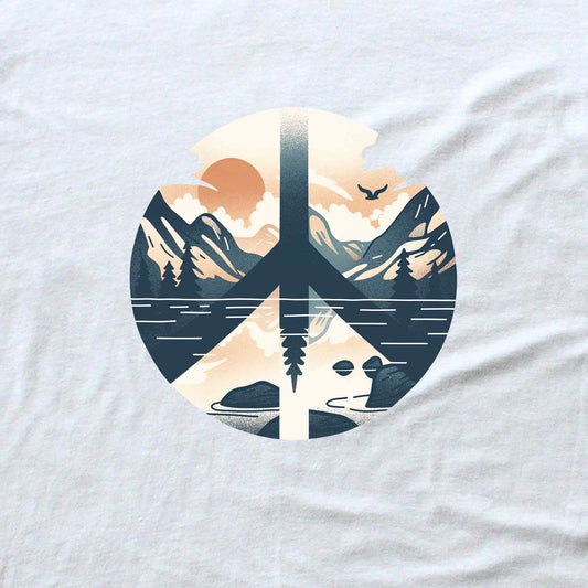 Peace Sign Landscape T-shirt