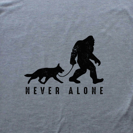 Never Alone BigFoot T-shirt