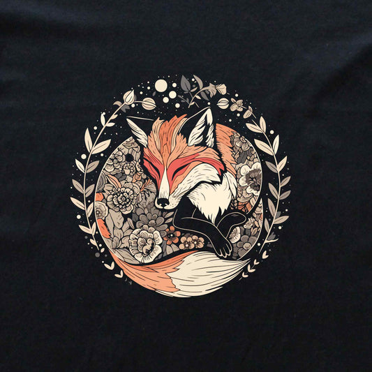 Sleeping Fox Mandala T-shirt