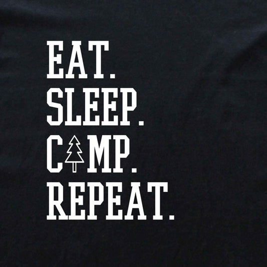 Eat. Sleep. Camp. Repeat T-shirt