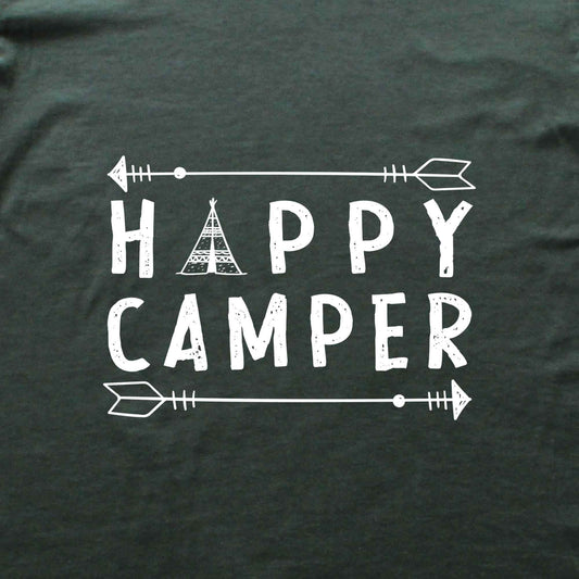 "Happy Camper Arrows" graphic T-shirt