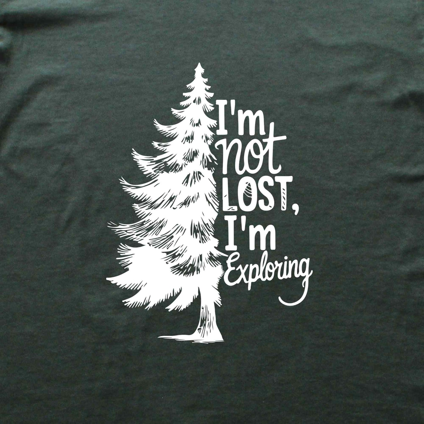 "I'm Not Lost, I'm Exploring" graphic T-shirt