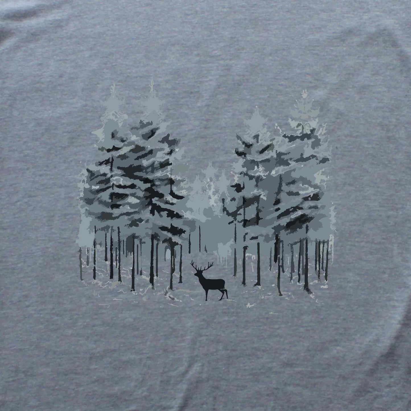 Deer Winter Forest T-shirt