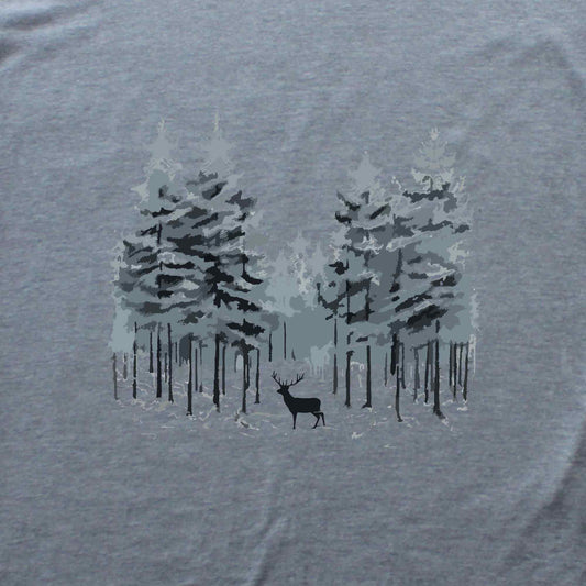 Deer Winter Forest T-shirt