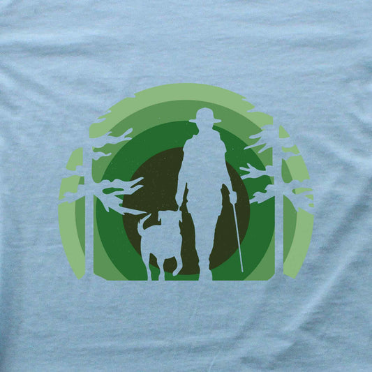 Green Landscape Hike and Dog T-shirt