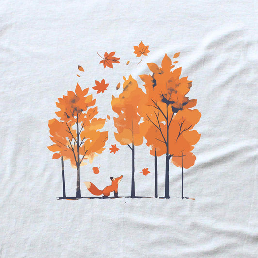 Fall Fox graphic T-shirt