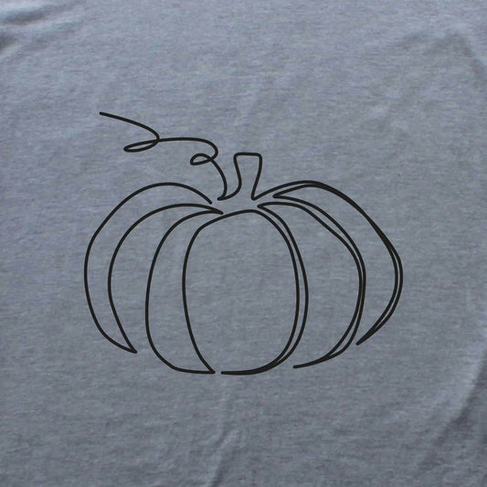 Pumpkin Line Art T-shirt