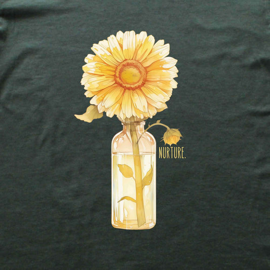 Nurture Sun Flower Bottle T-shirt
