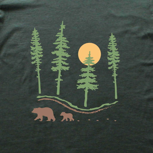 Bear Family Path T-shirt