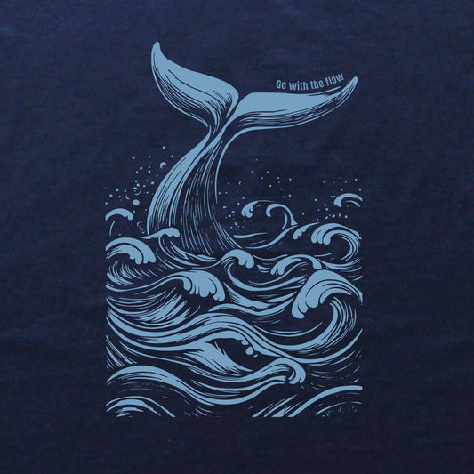 Whale, Go With The Flow T-shirt