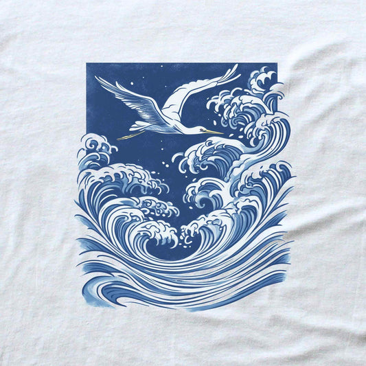 Heron Waves T-shirt