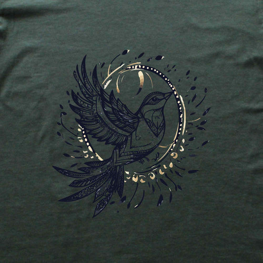 Floral Bird Mandala T-shirt