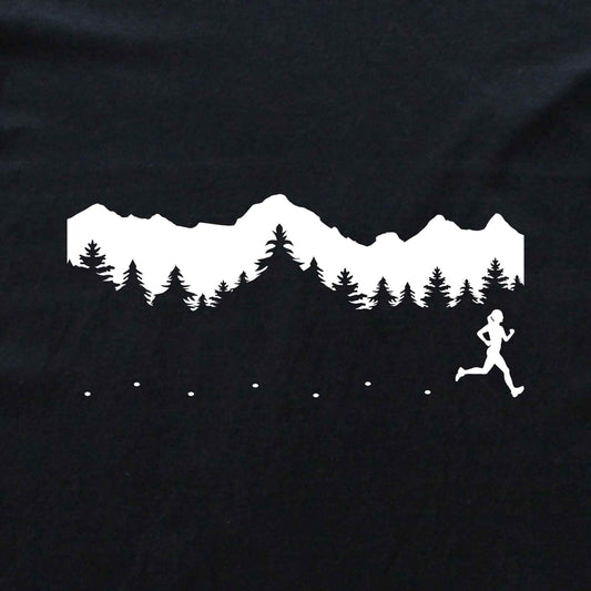 Running Woman In the Nature T-shirt