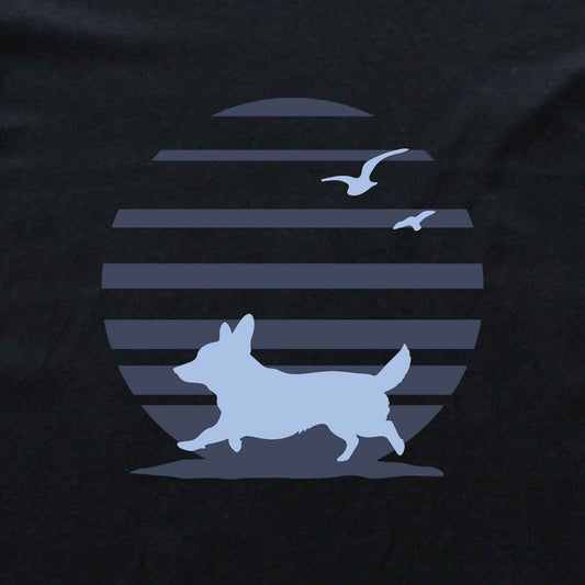 Corgi At The Beach T-shirt