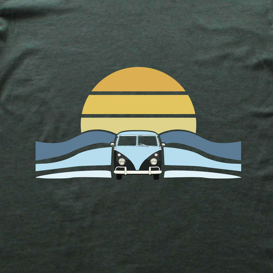 Van, Sun and Waves T-shirt