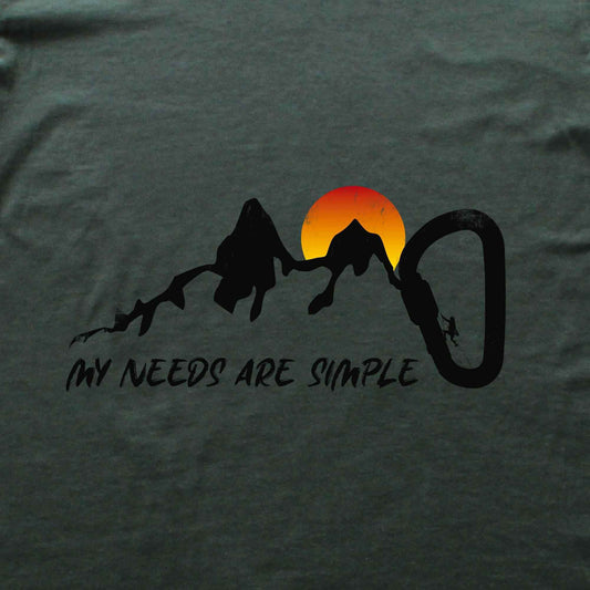 My Needs Are Simple Climbing T-shirt