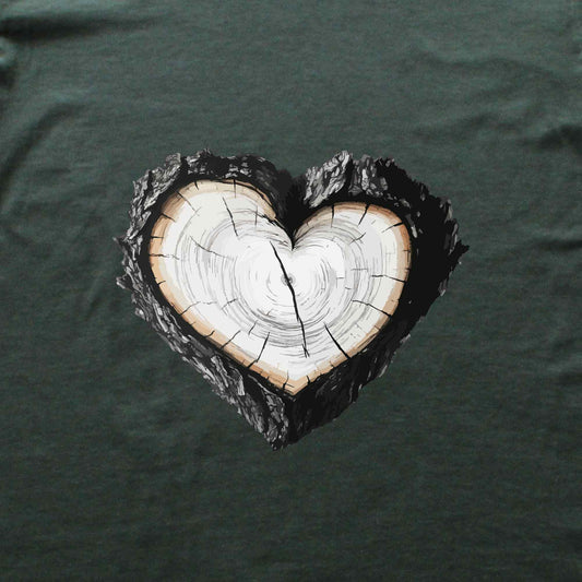 Heart Wood Hand Drawn T-shirt