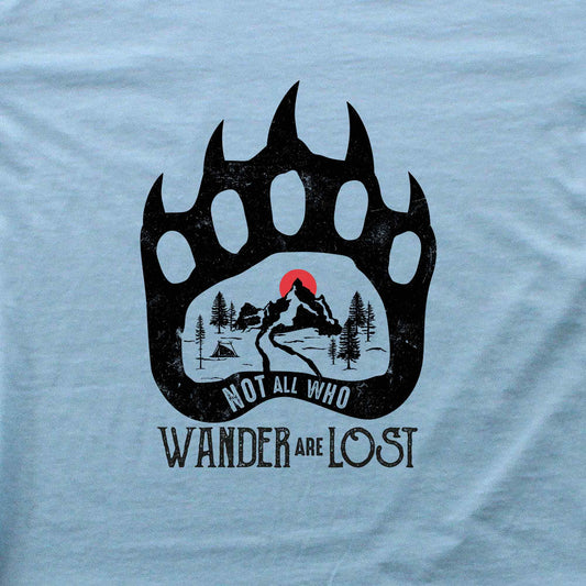 Wander Are Lost FootPrint T-shirt