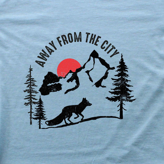 Away From The City Fox T-shirt