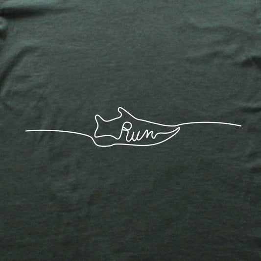 Line Art Running Shoe T-shirt