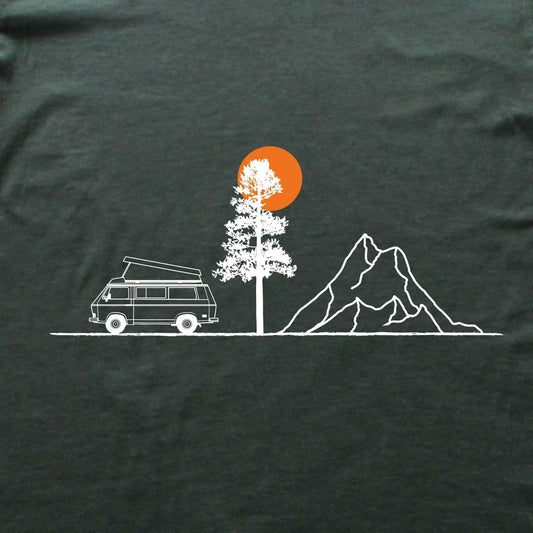 Van, Tree, Mountain T-shirt