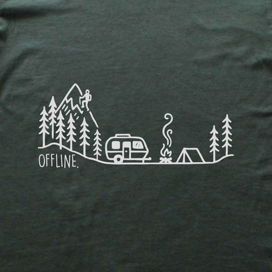 Caravan Camp Valley Offline T-shirt